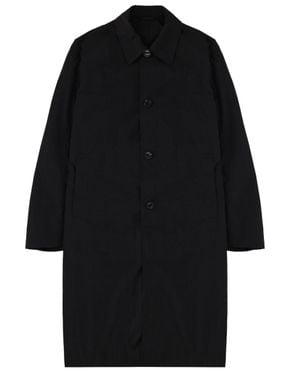 Dries Van Noten Long Button-Front Coat - Black