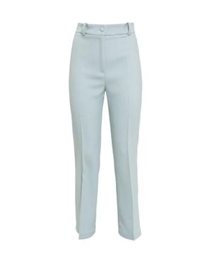 Hebe Studio Chic Cigarette Pants - Blue