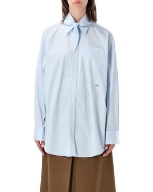 Prada 100% Cotton T-Shirt - Blue