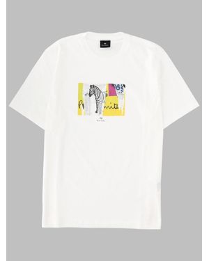 Paul Smith Fw26 100% Organic Cotton T-Shirt - White