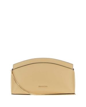 MICHAEL Michael Kors Mini Sand Leather Athena Clutch Bag - Natural