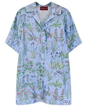 Gucci Printed Shirt - Blue