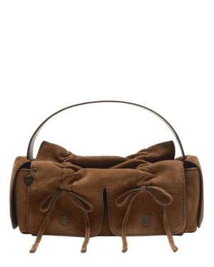 Acne Studios Multipocket Leather Shoulder Handbag - Brown