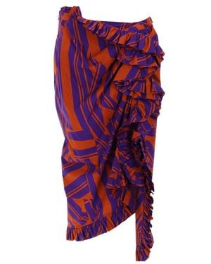Dries Van Noten Midi Skirt Sina - Red