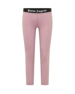 Palm Angels Logo Sport Leggings - Pink
