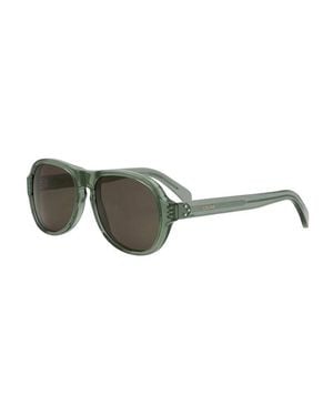 Celine Sunglasses Aviator Full Rim, Shiny Frame And Lens Cl40298I93E - Green