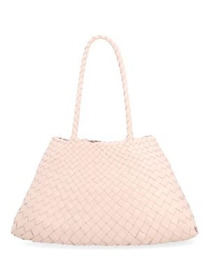 Dragon Diffusion Big Santa Croce Leather Shoulder Bag - Pink