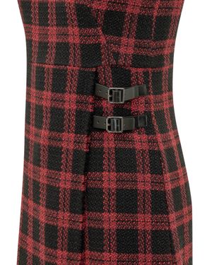 Pinko Amaranda Tweed Suit For Fall & Winter - Red