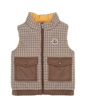 Moncler Adrien Quilted Vest For Kids - Brown
