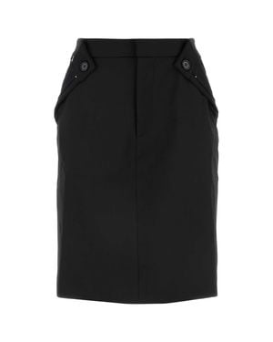 Coperni Stretch Blend Skirt Recycled Material - Black