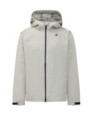 K-Way Mini Travel Jacket With Hood - Gray