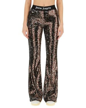Palm Angels Flare Fit Pants - Black