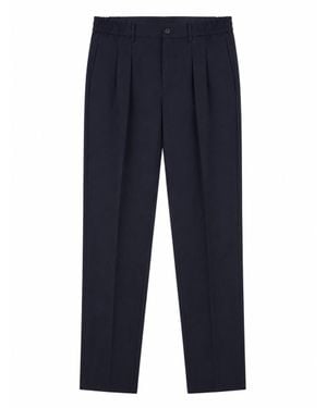 Tagliatore Tailored Pants With Structured Waistband - Blue