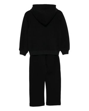 Moschino Kids Logo-Appliquéd Stripe Tracksuit Set - Black