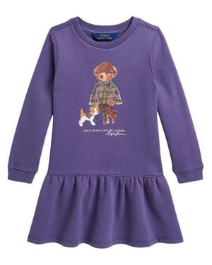 Ralph Lauren Boys' Cotton-Blend Dress - Purple
