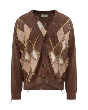 Laneus Eco-Friendly Cardigan For Spring/Summer 2026 - Brown