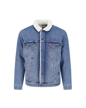 Levi's Strauss Washed-Away Sherpa Jacket For - Blue