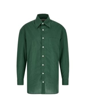 NAMACHEKO Grinda Deep Striped Shirt - Green