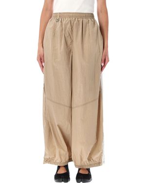 Nike Balloon Track Pants With Mesh Panels - Natural