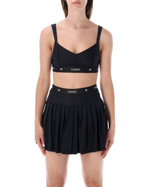 Amiri Fitted Sports Bra With Adjustable Straps - Black