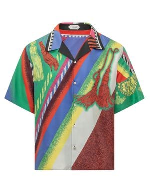 Versace Informal Silk Shirt - Blue