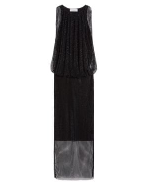 Sportmax Chic Sleeveless Mini Dress With Bubble Waist Effect - Black