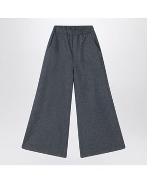 Douuod Wool-Blend Pants - Blue