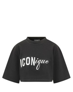 DSquared² Trendy Graphic T-Shirt - Black