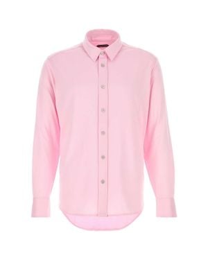 Tom Ford Regular Solid Shirt - Pink