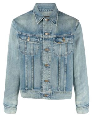 RRL 100% Cotton Denim-Style Coat For - Blue