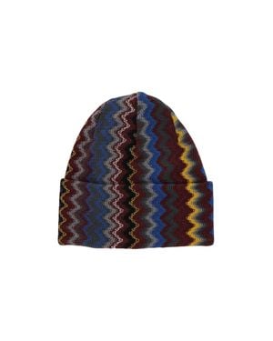 Missoni Knit Wool & Acrylic Hat - Blue