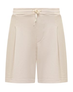 A PAPER KID Mini Cotton Shorts - White