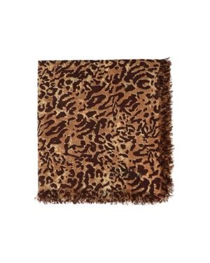 Isabel Marant Fringed Wool And Cashmere Scarf - Brown