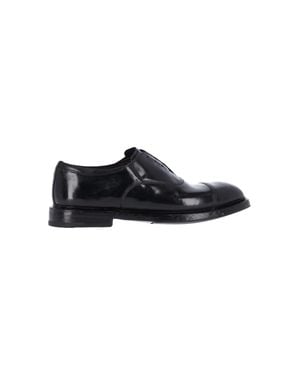 Premiata Glossy Leather Derby Shoes - Black
