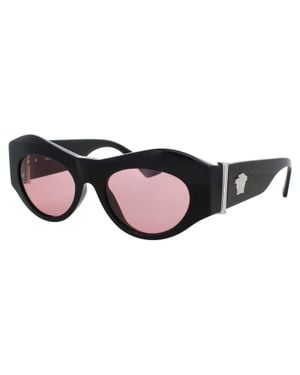 Versace Acetate Sunglasses 52-19-135 With Case - Black