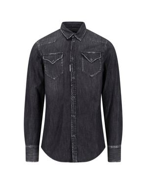 DSquared² Shirts Cotton - Blue