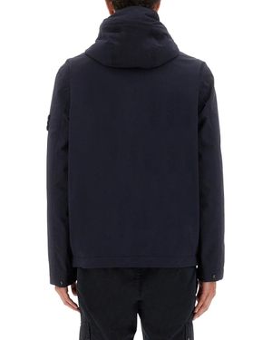 Stone Island Soft Shell-R E. Dye Technology Primaloft Jacket - Blue