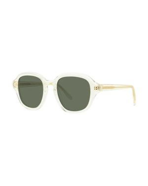 Loewe Sunglasses Square Full Rim, Transparent Frame And Lens Lw40163I57N - Green