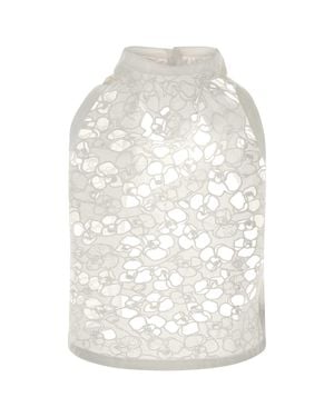 Carven Bl442-Backless Top - White