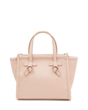 Gianni Chiarini Mini Double Handle Handbag With Knotted Accents - Pink