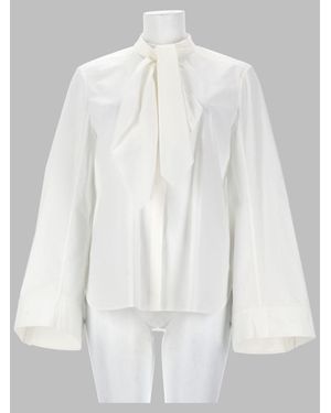 Tory Burch Cotton Bow Tunic - White