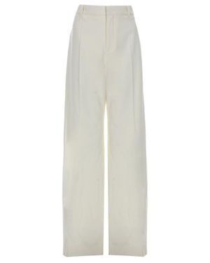 COUTR.COM Chloé Wool-Blend Midi Skirt - White