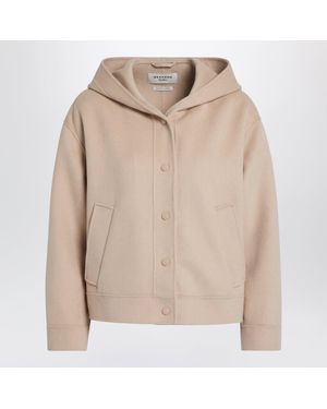Weekend by Maxmara Almond Wool Hooded Jacket - Natural
