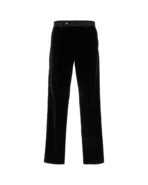 Fendi Flat Front Pants - Black