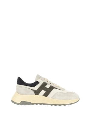 Hogan Premium Leather & Suede Sneakers - White