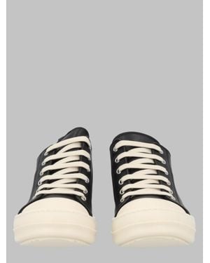 Rick Owens Low-Top Statement Sneakers - Metallic