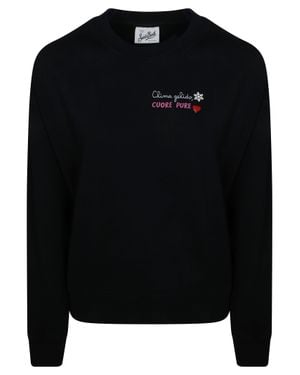 MC2 Saint Barth Stardust Long Sleeve Sweater For - Black