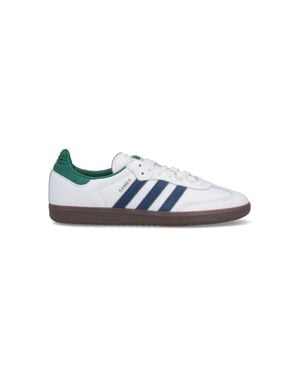 adidas 100% Leather Low-Top Sneakers - Blue