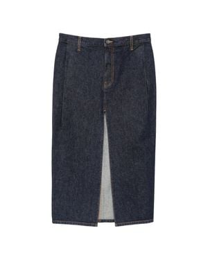 KHAITE Anden Skirt - Blue