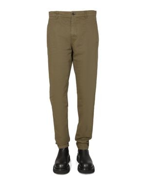 Aspesi Straight-Leg Chino Pants With Zipper - Green